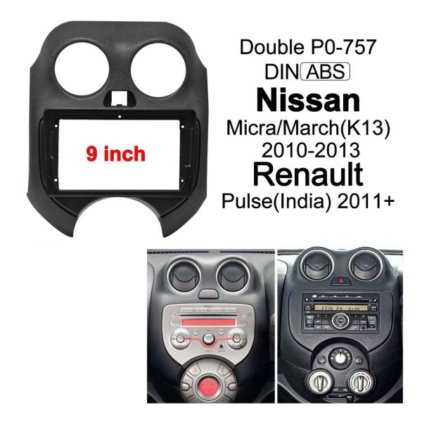 Car Frame Fascia Adapter Android Radio Dash Fitting Panel Kit For Nissan March Micra K13 (RC-050) - Image 2