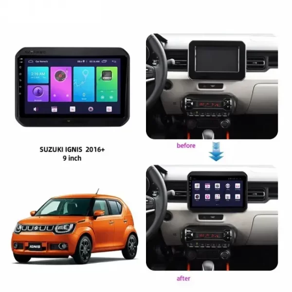 Car Frame Fascia Adapter Canbus Box Decoder Android Radio Dash Fitting Panel Kit For Suzuki Ignis (LM-036) - Image 2