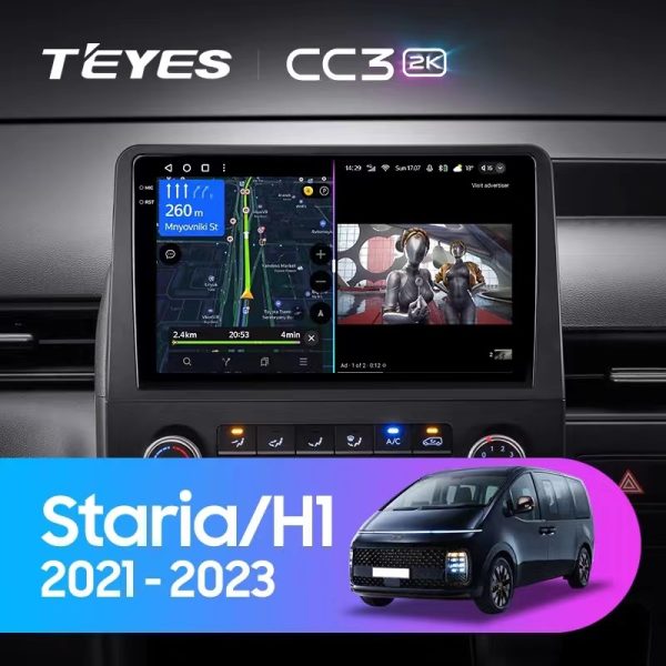 Car Frame Fascia Adapter Android Radio Dash Fitting Panel Kit For Hyundai H1 Starex Staria (XD-051) - Image 2