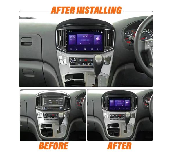 Car Frame Fascia Adapter Decoder Android Radio Dash Fitting Panel Kit For Hyundai H1 Starex (XD-052) - Image 2