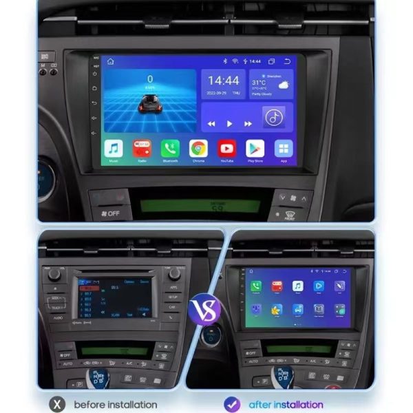 Car Frame Fascia Adapter Canbus Box Decoder For Toyota Prius 30 Series Android Radio Dash Fitting Panel Kit (FT-053054) - Image 5