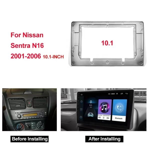 Car Frame Adapter Android Radio Dash Fitting Panel Kit For Nissan Sentra N16 (RC-053) - Image 2