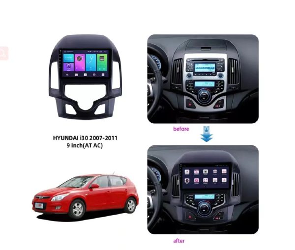 Car Frame Fascia Adapter Android Radio Dash Fitting Panel Kit For Hyundai i30 I-30 (XD-055) - Image 3
