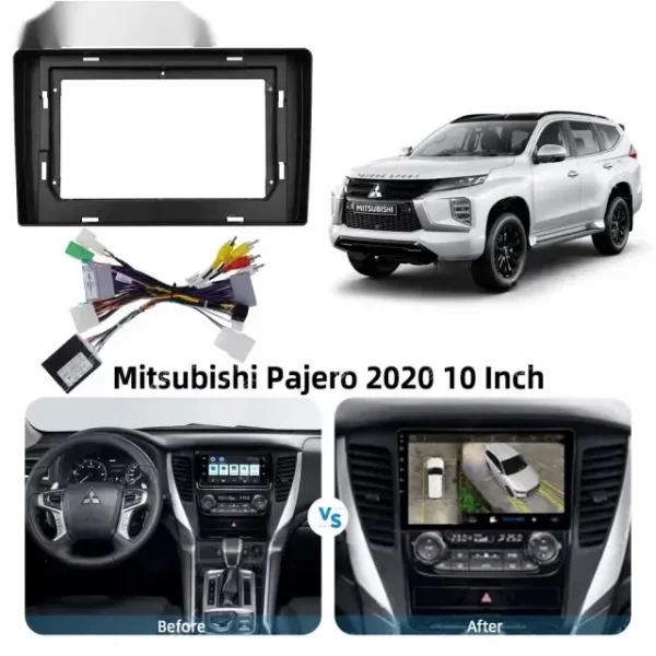 Car Frame Fascia Adapter Android Radio Dash Fitting Panel Kit For Mitsubishi Pajero (SL-056) - Image 2