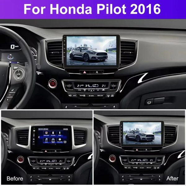 Car Frame Fascia Adapter Canbus Box Decoder Android Radio Audio Dash Fitting Panel Kit For Honda Pilot 2016 (BT-056) - Image 2