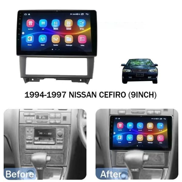 Car 2Din Audio Face Plate Fascia Frame For Nissan Cefiro 1994-1997 9" Big Screen Radio Stereo Panel Dash Mount Refitting Kit (RC-056) - Image 2