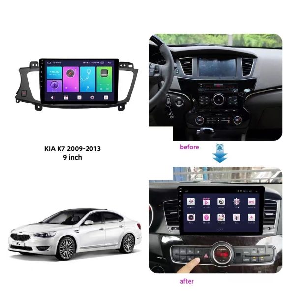 Car Frame Fascia Adapter Canbus Box Decoder Android Radio Audio Dash Fitting Panel Kit For Kia K7 Cadenza (QY-057) - Image 2