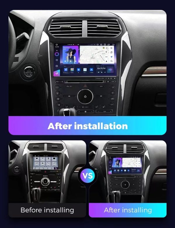 Car Fascia Frame Adapter Canbus Box Decoder For Ford Explorer 2011-2019 Android Radio Audio Dash Fitting Panel Kit (FORD-058) - Image 4
