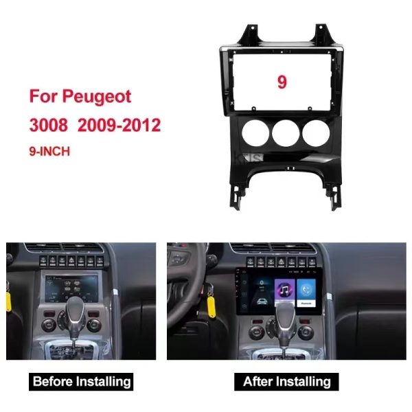 Car Frame Fascia Adapter Canbus Box For Peugeot 3008 308 2009-2012 Android Radio Dash Fitting Panel Kit (BZ-006) - Image 3
