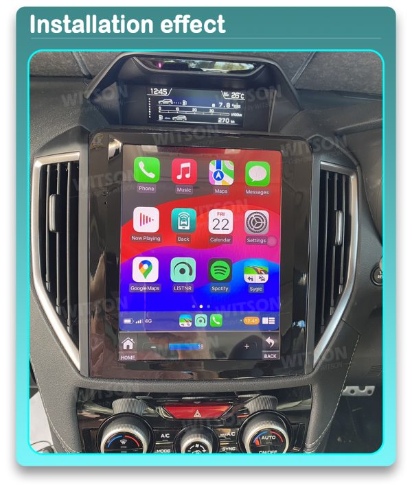 9.7" Tesla Vertical Screen Android Screen For Subaru Crossrek Forester XV Impreza 2018-2024 Android Car Multimedia Player (SPZJ-006) - Image 3