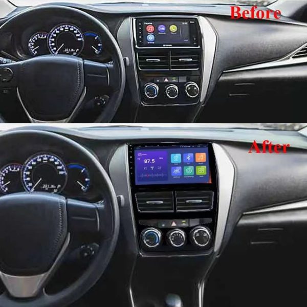 Car Frame Fascia Adapter Android Radio Dash Fitting Panel Kit For Toyota Vios Yaris (FT-062063126167) - Image 3