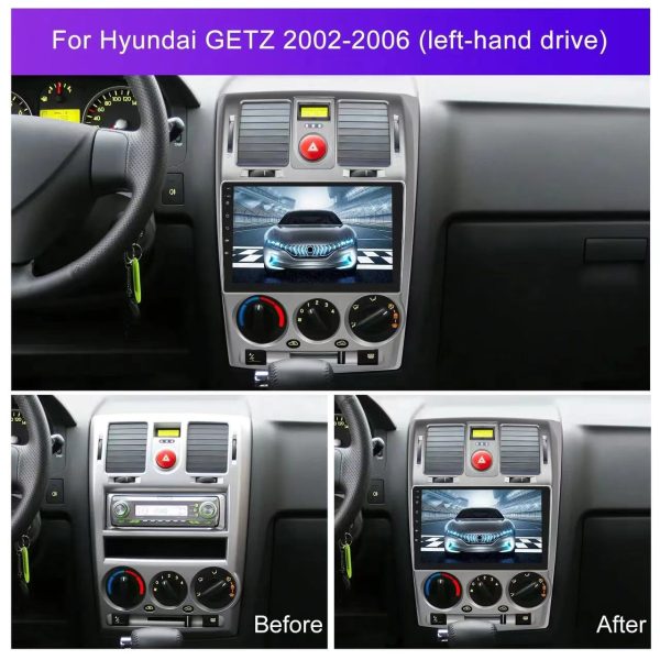 Car Frame Fascia Adapter For Hyundai GETZ 2002-2011 Android Radio Dash Fitting Panel Kit (XD-062) - Image 4