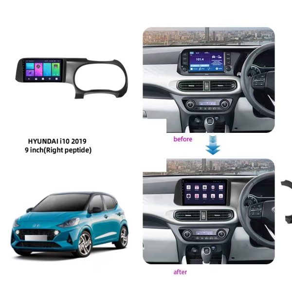 Car Frame Fascia Adapter Android Radio Fitting Panel Kit For Hyundai i10 I-10 (XD-063) - Image 3