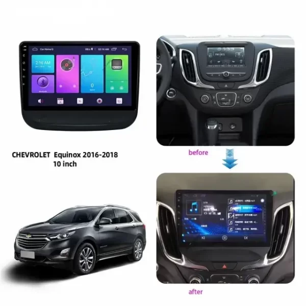 Car Frame Fascia Adapter Android Radio Dash Fitting Panel Kit For Chevrolet Equinox (XFL-004013) - Image 2