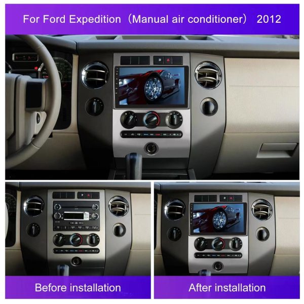 Car Frame Fascia Adapter Android Radio Dash Fitting Panel Kit For Ford Expedition (FORD-064) - Image 3