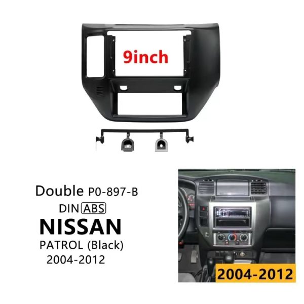 Car Frame Fascia Adapter For Nissan Patrol V5 Y61 2011-2015 Android Radio Dash Fitting Panel Kit (RC-066) - Image 8