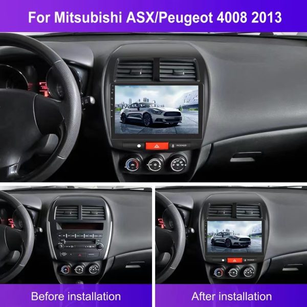 Car Frame Fascia Adapter Android Radio Dash Fitting Panel Kit For Mitsubishi ASX Outlander Sport Peugeot 4008 Citroen C4 (SL-007) - Image 2