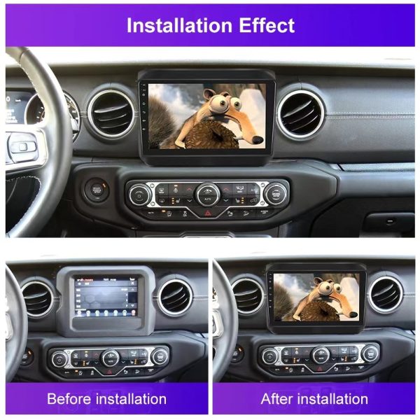 Car Frame Adapter For Jeep Wrangler 2018 Android Radio Dash Panel Fascia (JP-007) - Image 2