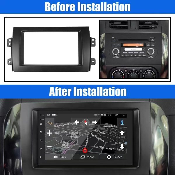Car Frame Fascia Adapter For Suzuki SX4 2006-2012 Android Radio Dash Fitting Panel Kit (LM-007) - Image 3
