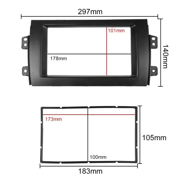 Car Frame Fascia Adapter For Suzuki SX4 2006-2012 Android Radio Dash Fitting Panel Kit (LM-007) - Image 2