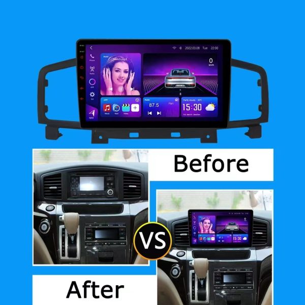 Car Frame Fascia Adapter Canbus Box Decode Android Radio Dash Fitting Panel Kitr For Nissan Quest Elgrand E52 (RC-071) - Image 2