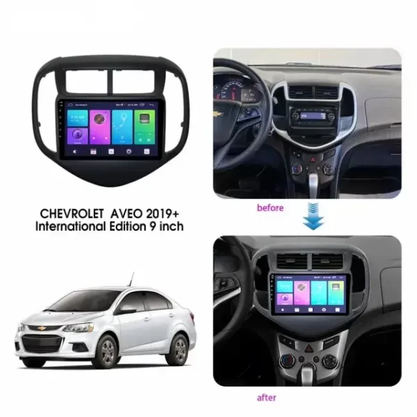 Car Frame Fascia Adapter Canbus Box Android Radio Dash Fitting Panel For Chevrolet Aveo Sonic (XFL-050) - Image 3