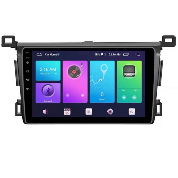 Car Frame Fascia Adapter Canbus Box Decoder Android Radio Dash Fitting Panel Kit For Toyota RAV4 (FT-074)
