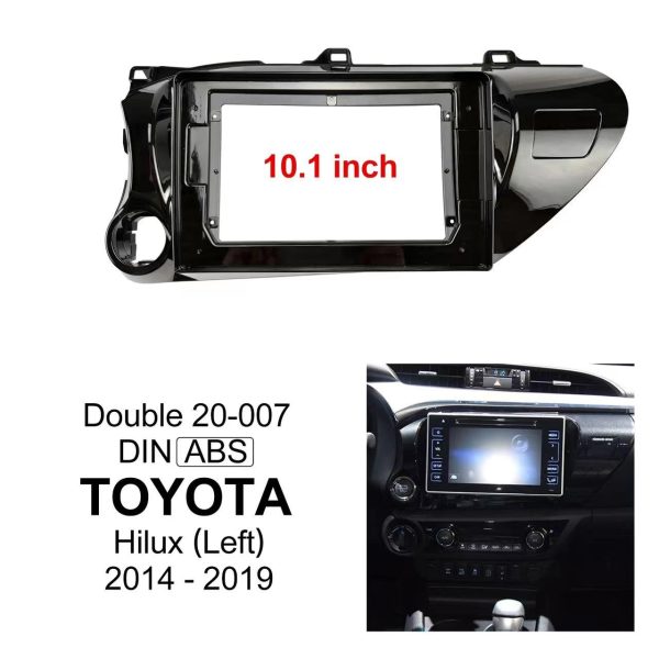 Car Frame Fascia Adapter For Toyota Hilux Revo Vigo IMV 2016 Android Radio Dash Fitting Panel Kit (FT-076077) - Image 5