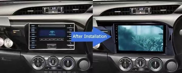 Car Frame Fascia Adapter For Toyota Hilux Revo Vigo IMV 2016 Android Radio Dash Fitting Panel Kit (FT-076077) - Image 8