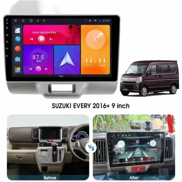 Car Frame Kits Cable Fascia Panel For SUZUKI EVERY 2016 Android Big Screen Audio Fascias Frame (LM-024) - Image 2