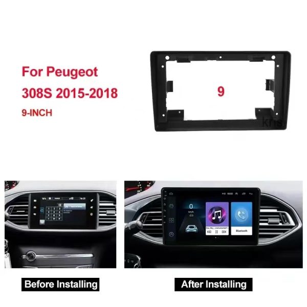 Car Frame Fascia Adapter Canbus Box Decoder For Peugeot 308 SW 308 308s T9 2015 Android Radio Dash Fitting Panel Kit (BZ-008) - Image 2