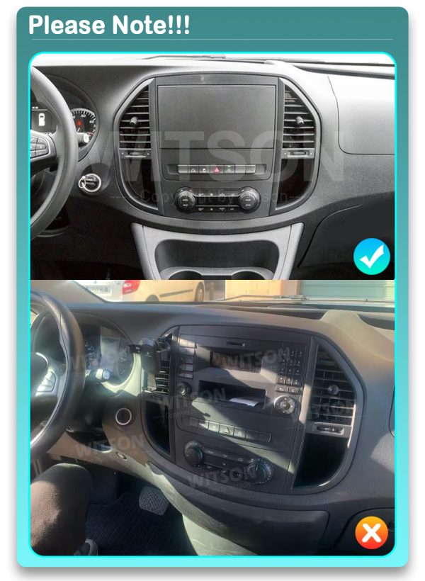 9.7'' Tesla Vertical Screen For Mercedes Benz Vito 3 W447 2014-2020 Android Car Multimedia Player (SPZJ-008) - Image 2
