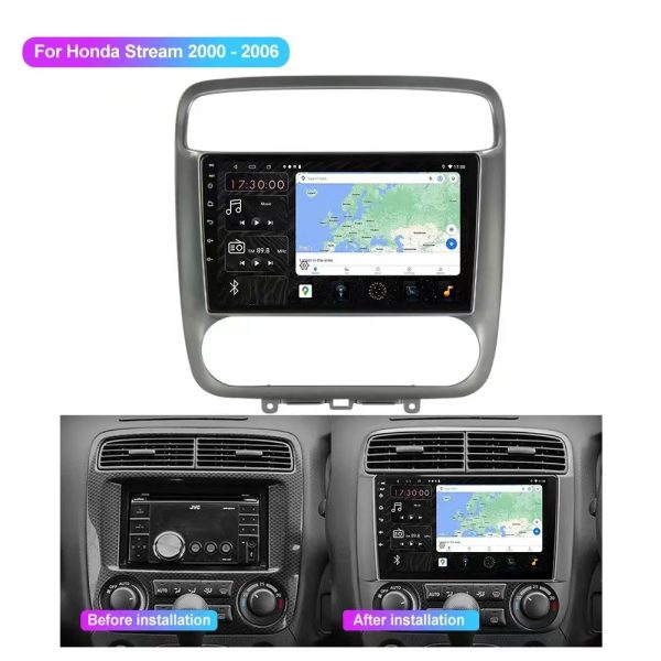 Car Frame Fascia Adapter Canbus Box Decoder Android Radio Audio Dash Fitting Panel Kit For Honda Stream 2001-2004 (BT-80) - Image 3