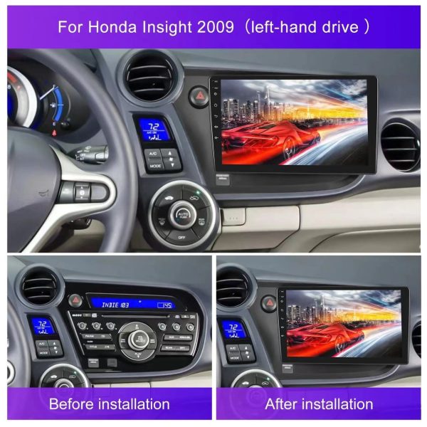 Car Frame Fascia Adapter For Honda Insight 2009-2014 Android Radio Dash Fitting Panel Kit (BT-086) - Image 2