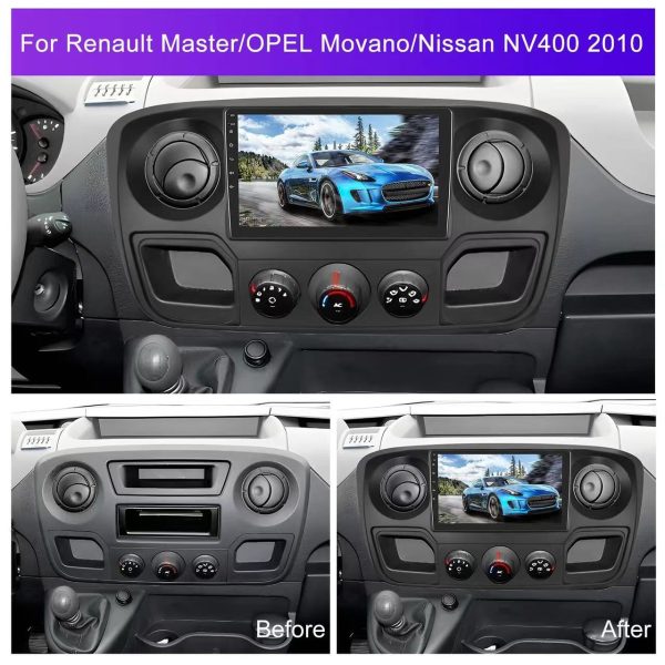 Car Frame Fascia Adapter Android Radio Audio Dash Fitting Panel Kit For Nissan Nv400 Renault Master Opel Movano (RC-086) - Image 2