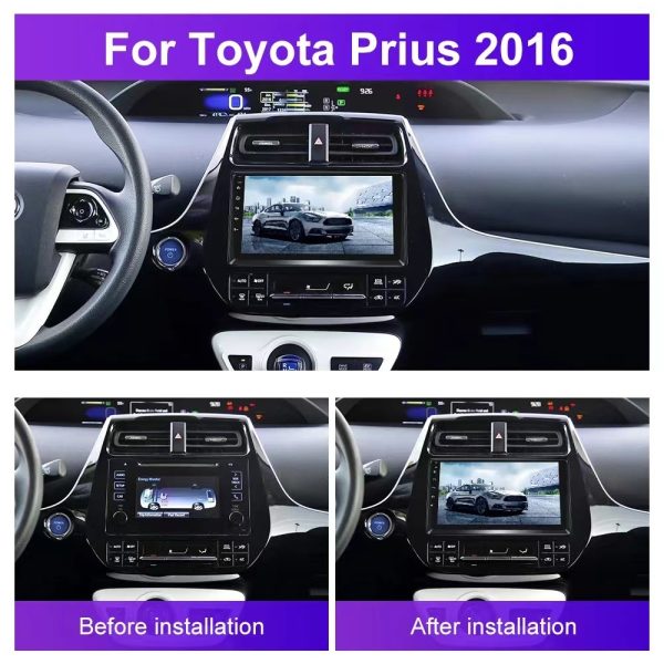 Car Frame Fascia Adapter Canbus Box Decoder For Toyota Prius 50 Series 2016 Android Radio Dash Fitting Panel Kit (FT-087) - Image 3