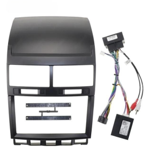 Car Frame Fascia Adapter Canbus Box Decoder Android Radio Audio Dash Fitting Panel Kit For VW Volkswagen Touareg (DZ-020)
