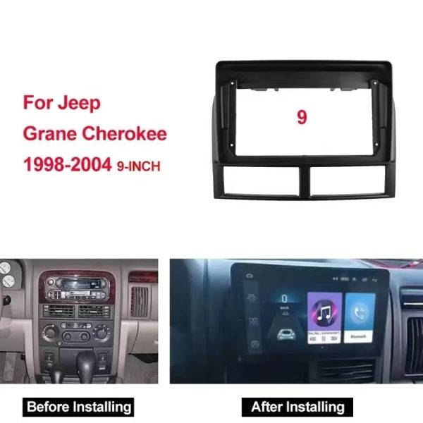 Car Frame Fascia Adapter Canbus Box Decoder For Jeep Grand Cherokee 2 1998-2005 Android Radio Dash Fitting Panel Kit (JP-009) - Image 2