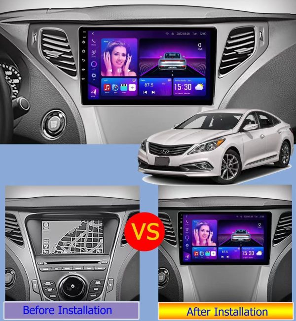 Car Frame Fascia Adapter Canbus Box Decoder Tesla Android Radio Dash Fitting Panel Kit For Hyundai Azera Grandeur HG (XD-090) - Image 2