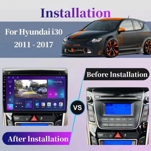 Car Frame Fascia Adapter Android Radio Dash Fitting Panel Kit For Hyundai i30 GD Elantra GT i-30 (XD-098) - Image 2