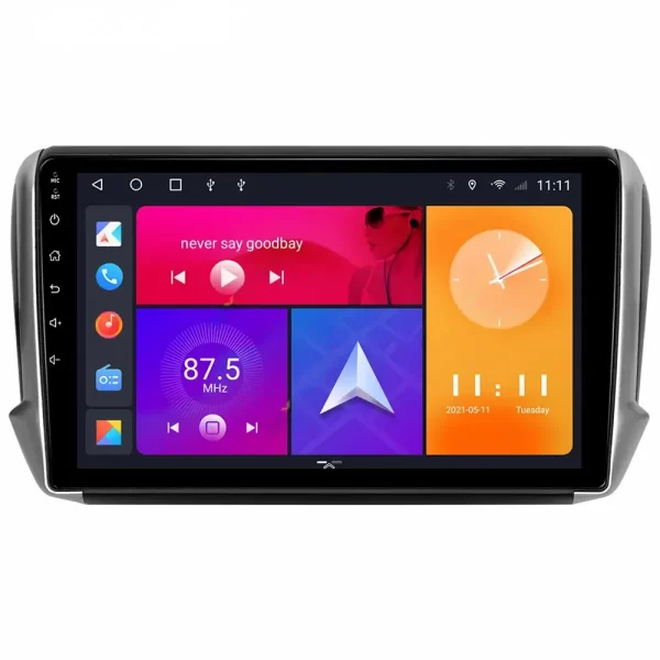 Car Frame Fascia Adapter Canbus Box Decoder For Peugeot 208 2008 2014-2018 Android Dash Fitting Panel Kit (BZ-009)