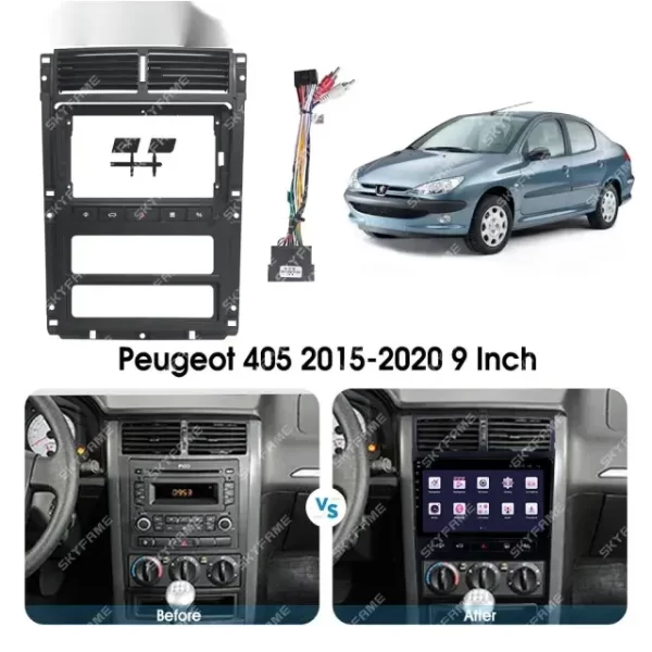 Car Frame Fascia Aadapter For Peugeot 405 2015-2020 Android Radio Dash Fitting Panel Kit (BZ-021) - Image 5
