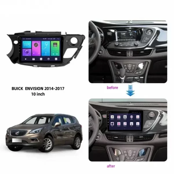 Car Frame Fasicas Adapter Canbus Box For Buick Envision 2014-2020 Android Big Screen Dash Panel Frame Fascia (BK-019) - Image 2