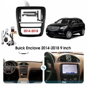 Car Frame Fascia Adapter Canbus Box Android Radio Dash Fitting Panel Kit For Buick Enclave (BK-033038)