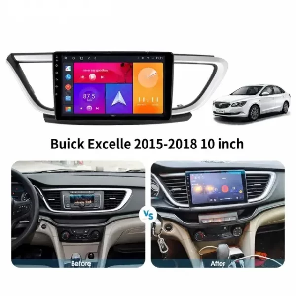 Car Frame Fascia Adapter Android Radio Audio Dash Fitting Panel Kit For Buick Excelle (BK-001002) - Image 3