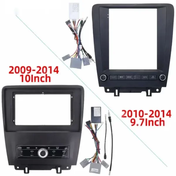 Car Frame Fascia Adapter Android Radio Dash Fitting Panel Kit For Ford Mustang (FORD-050) - Image 6