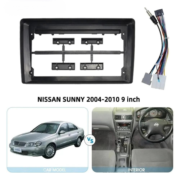 Car Frame Fascia Adapter Android Radio Dash Fitting Panel Kit For Nissan Sunny  (RC-035) - Image 2