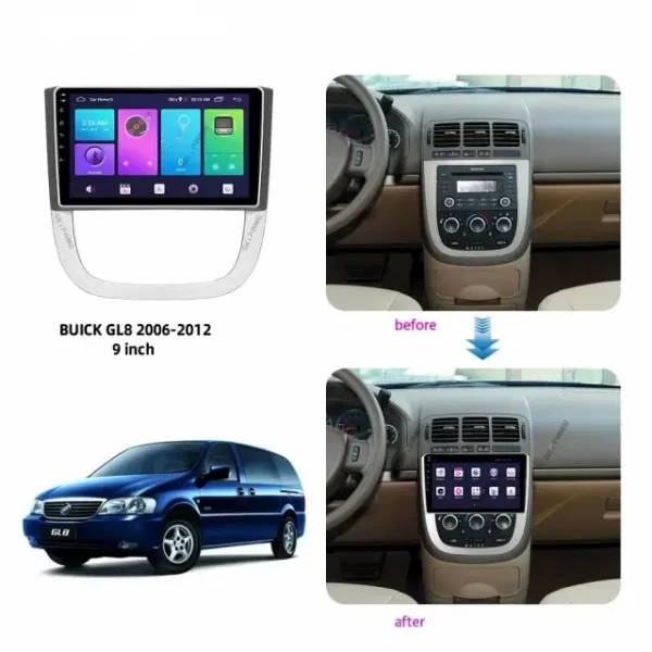 Car Frame Fascia For Buick GL8 First Land 2006-2012 Android Big Screen Radio Dash Fitting Panel Kit (BK-011) - Image 4
